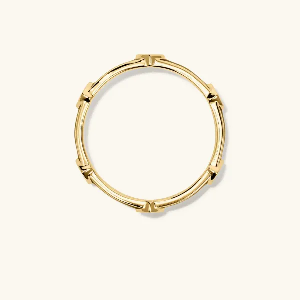 Rings<Mejuri Angled Diamond Station Enamel Ring