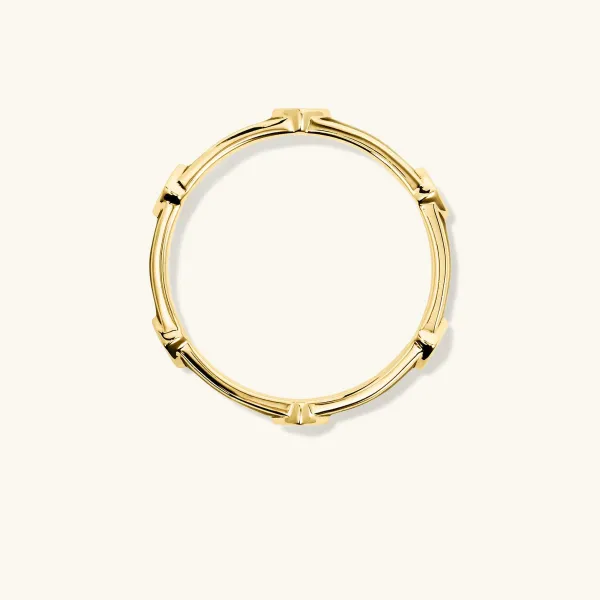 Rings<Mejuri Angled Diamond Station Enamel Ring
