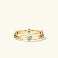 Rings<Mejuri Angled Diamond Station Ring
