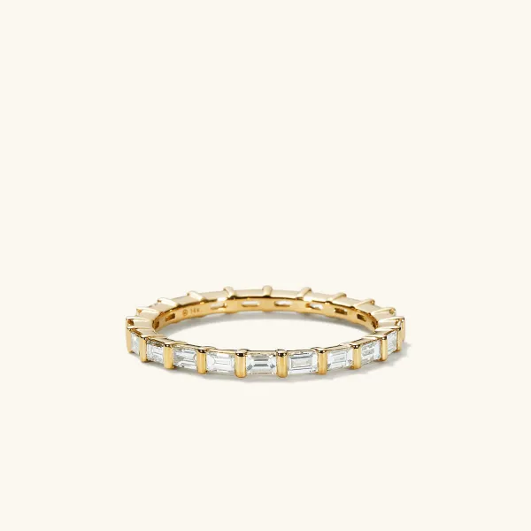 Rings<Mejuri Baguette Diamond Eternity Band