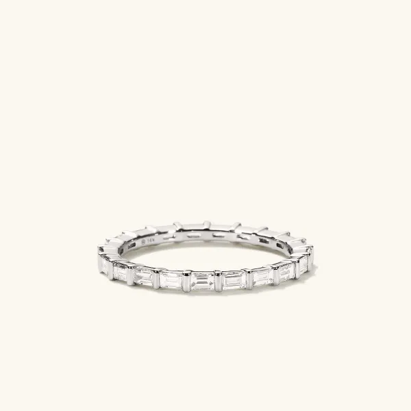 Rings<Mejuri Baguette Diamond Eternity Band