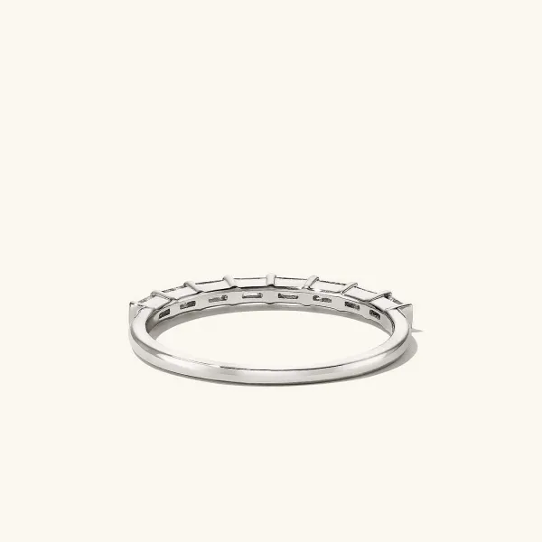 Rings<Mejuri Baguette Diamond Half Eternity Band