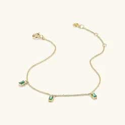 Bracelets<Mejuri Baguette Gemstone Bracelet