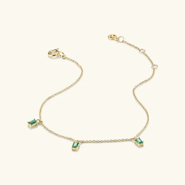 Bracelets<Mejuri Baguette Gemstone Bracelet