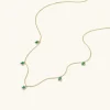 Necklaces<Mejuri Baguette Gemstone Station Necklace