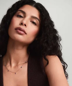 Necklaces<Mejuri Baguette Gemstone Station Necklace