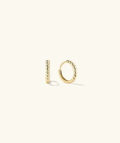 Earrings<Mejuri Beaded Huggie Hoops