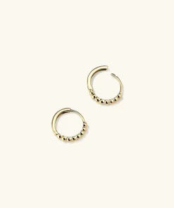 Earrings<Mejuri Beaded Huggie Hoops