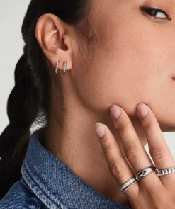 Earrings<Mejuri Beaded Huggie Hoops