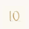 Earrings<Mejuri Beaded Medium Hoops
