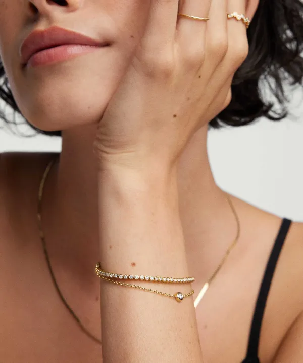 Bracelets<Mejuri Bezel Lab Grown Diamond Bracelet
