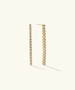 Earrings<Mejuri Bezel Lab Grown Diamond Long Tennis Earrings