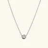 Necklaces<Mejuri Bezel Lab Grown Diamond Necklace 0.5 Ct