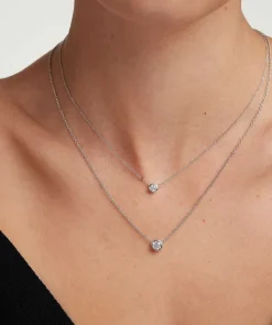 Necklaces<Mejuri Bezel Lab Grown Diamond Necklace 0.5 Ct