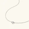 Necklaces<Mejuri Bezel Lab Grown Diamond Necklace 0.25 Ct