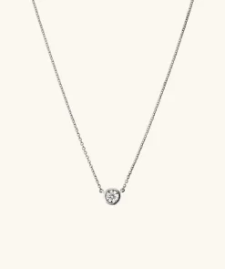 Necklaces<Mejuri Bezel Lab Grown Diamond Necklace 0.25 Ct