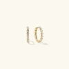 Earrings<Mejuri Bezel Lab Grown Diamond Small Hoops
