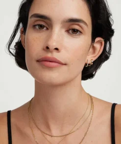 Earrings<Mejuri Bezel Lab Grown Diamond Small Hoops