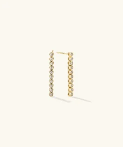 Earrings<Mejuri Bezel Lab Grown Diamond Tennis Earrings