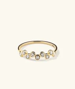 Rings<Mejuri Bezel Lab Grown Diamond Zig-Zag Ring
