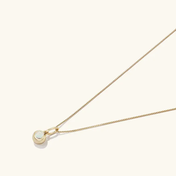 Necklaces<Mejuri Birthstone Sphere Charm