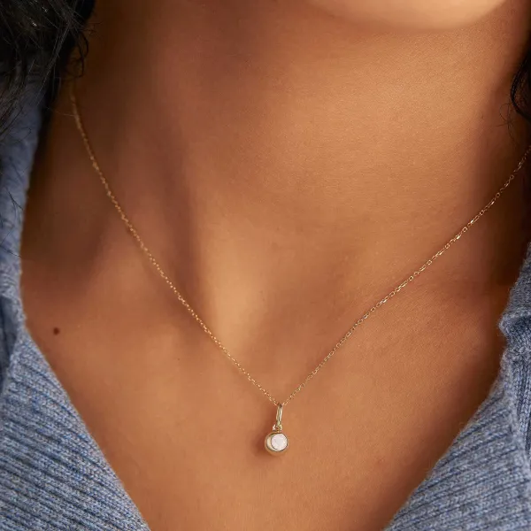 Necklaces<Mejuri Birthstone Sphere Charm