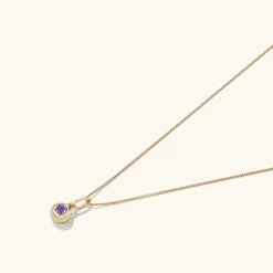 Necklaces<Mejuri Birthstone Sphere Charm