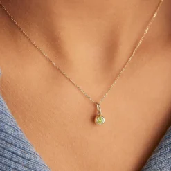 Necklaces<Mejuri Birthstone Sphere Charm