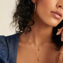 Necklaces<Mejuri Birthstone Sphere Charm