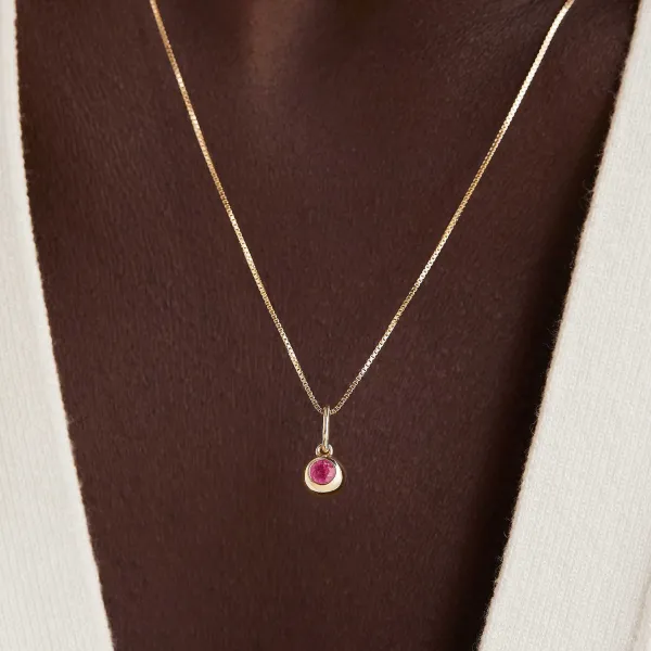 Necklaces<Mejuri Birthstone Sphere Charm
