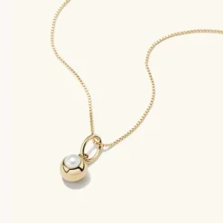 Necklaces<Mejuri Birthstone Sphere Charm