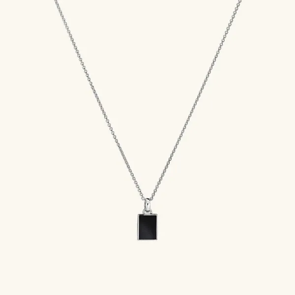 Necklaces<Mejuri Black Onyx Pendant Necklace