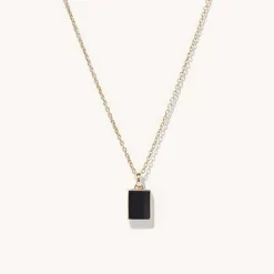 Necklaces<Mejuri Black Onyx Pendant Necklace