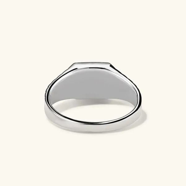 Rings<Mejuri Black Onyx Square Signet Ring