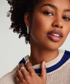 Earrings<Mejuri Block Large Hoops