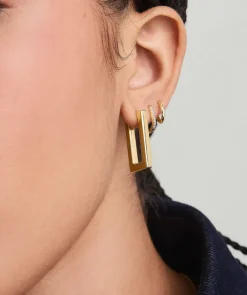 Earrings<Mejuri Block Large Hoops