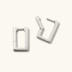 Earrings<Mejuri Block Medium Hoops