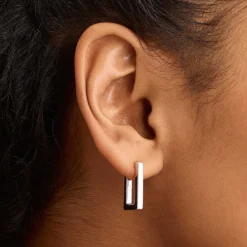 Earrings<Mejuri Block Medium Hoops
