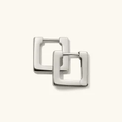 Earrings<Mejuri Block Small Hoops