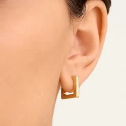 Earrings<Mejuri Block Small Hoops