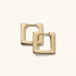 Earrings<Mejuri Block Small Hoops