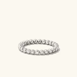 Rings<Mejuri Bold Beaded Diamond Eternity Ring