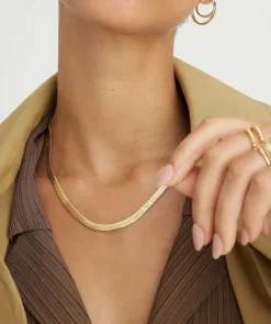 Necklaces<Mejuri Bold Herringbone Chain Necklace