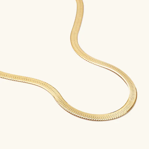 Necklaces<Mejuri Bold Herringbone Chain Necklace