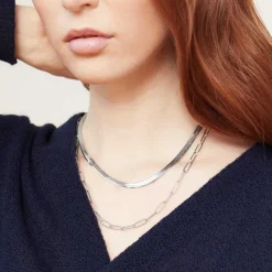 Necklaces<Mejuri Bold Herringbone Chain Necklace