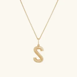 Necklaces<Mejuri Bold Letter Pendant Necklace