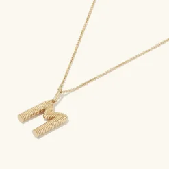 Necklaces<Mejuri Bold Letter Pendant Necklace