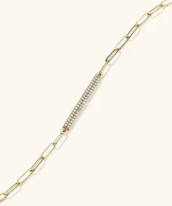Bracelets<Mejuri Boyfriend Bold Pav Diamond Bar Bracelet
