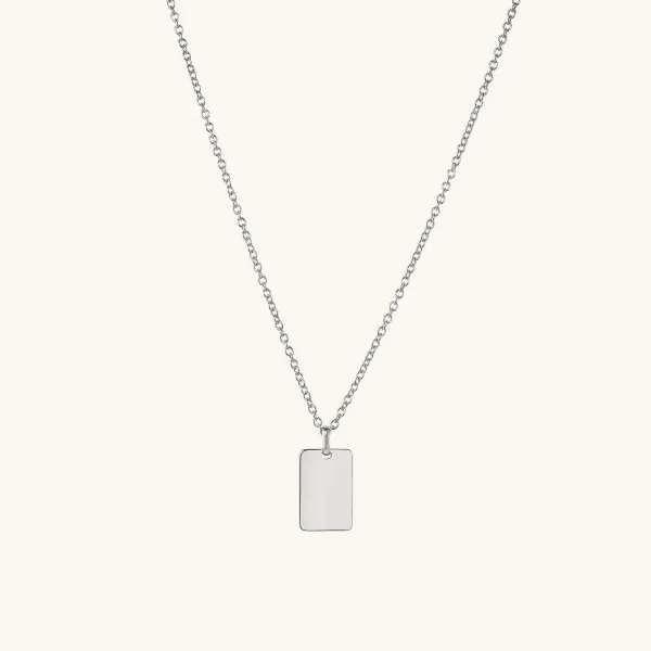 Necklaces<Mejuri Cable Chain Tag Necklace