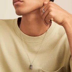 Necklaces<Mejuri Cable Chain Tag Necklace